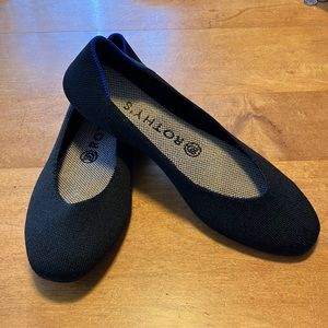 Rothy’s Square Toe black flat, 7.5